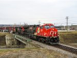 CN 3233 leads train 403 on 132 Overpass